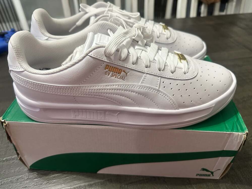 PUMA GV Special Sneakers White Gold Men's Size 11.5